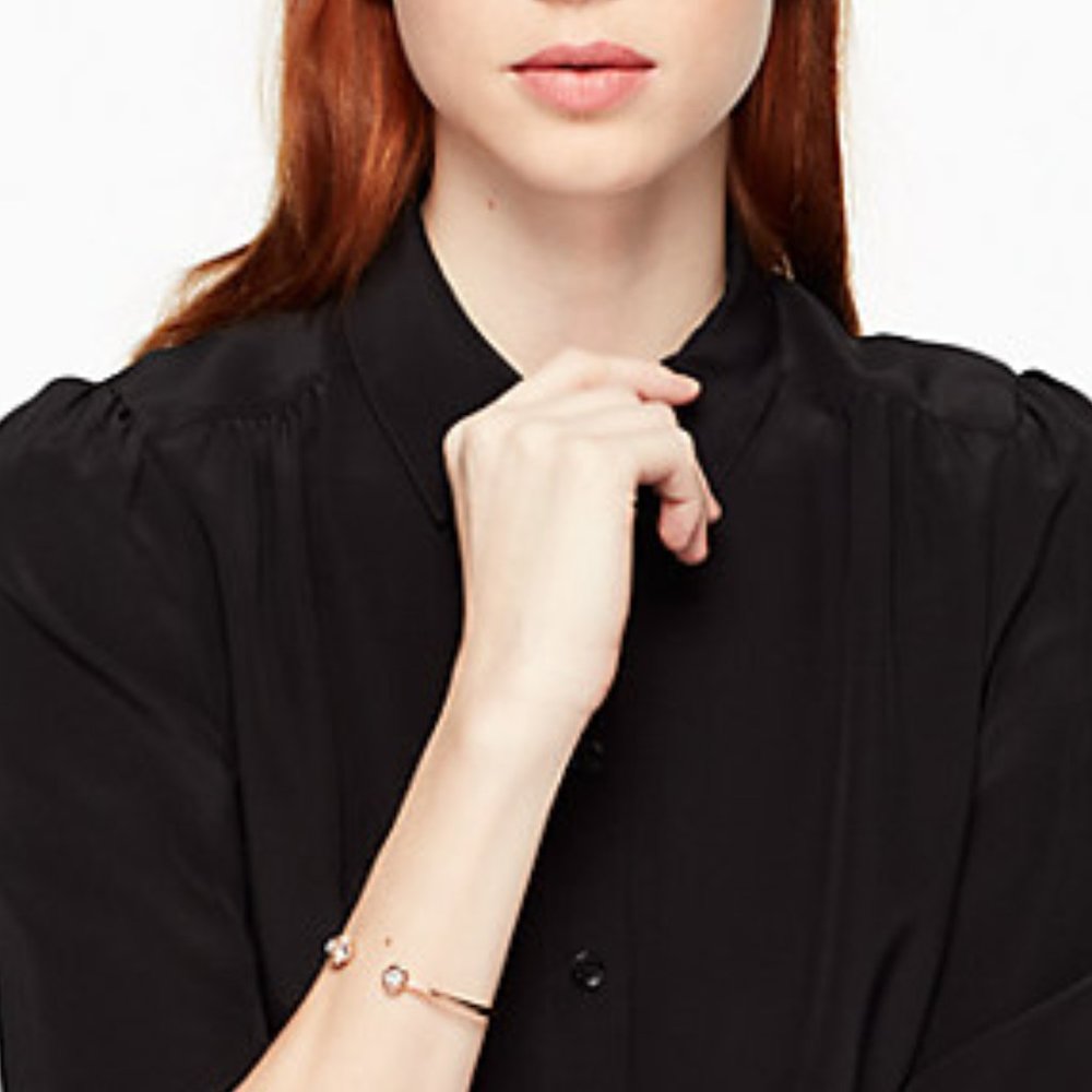 ♠️ Kate Spade Rose Gold Lady Marmalade Open Cuff NWT - Picture 2 of 3